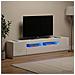 Mobile TV LED a 5 pezzi Bianco Lucido Legno ingegnerizzato - Foto miniatura 4