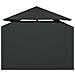 Telo di Ricambio per Gazebo 310g /m² Grigio Scuro 3x3m - Foto miniatura 6