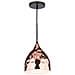Lampadario Pendente Cromato A Sospensione E27 Metallo Oro Rosa Vt-8170 3714 - Foto miniatura 2