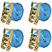 Cinghie d'Ancoraggio 4 pz a Cricchetto 2 T 6mx38mm Blu - Foto miniatura 1