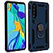 Cover Huawei P30 Bi-materia Rigida Morbida Anello Magnetico Stand Blu - Foto miniatura 1