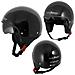 Casco Jet Demi Scooter Moto Omologato Ece 22 Visiera Parasole Nero Xs - Foto miniatura 1