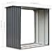 Capannone Da Giardino In Acciaio Zincato 172x91x154cm Grigio - Foto miniatura 3