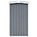 Capannone Da Giardino In Acciaio Zincato 172x91x154cm Grigio - Foto miniatura 4