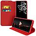 Custodia Samsung Galaxy S20 Ultra Portacarte Funzione Supporto Similpelle Rosso - Foto miniatura 2