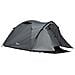 Tenda Da Campeggio 4 Posti Impermeabile Con Vestibolo E Finestre Grigio - Foto miniatura 1