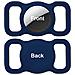 Porta Apple Airtag Per Collana Gatto / cane Silicone Blu Scuro - Foto miniatura 4