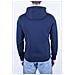 Uomo - Felpa In Cotone Blu Con Cappuccio - Foto miniatura 3