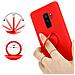 Custodia Compatibile Con Samsung Galaxy S9 Plus In Liquid Rosso - Coperchio Protettivo In Silicone Tpu Flessibile Con Anello - Foto miniatura 6