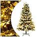 Albero Di Natale Con Led E Pigne Verde 195 Cm In Pvc E Pe - Foto miniatura 1