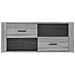 Mobile Tv Grigio Sonoma 100x35x40 Cm In Legno Multistrato - Foto miniatura 6