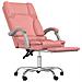 Poltrona da Ufficio Massaggiante Reclinabile rosa in Similpelle - Foto miniatura 5