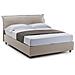 Letto Matrimoniale Cloe, Letto Contenitore Sfoderabile Con Testiera E Giroletto Contenitore Imbottiti, 100% Made In Italy, Adatto Per Materasso Cm 160x200, Tortora - Foto miniatura 4