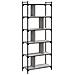 Libreria Grigio Sonoma 6 Ripiani 76x32x192 Cm Legno Multistrato - Foto miniatura 2
