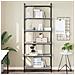 Libreria Grigio Sonoma 6 Ripiani 76x32x192 Cm Legno Multistrato - Foto miniatura 1
