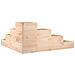 Fioriera Da Giardino 4 Ripiani 80,5x79x36cm Legno Massello Pino - Foto miniatura 5