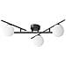 Plafoniera Contemporanea Atlas Metallo Nero 3 Luci G9 4w 3000k Ip20 - Foto miniatura 1