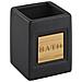 Set Accessori Bagno Ceramica Nero Legno Chiaro Kourou - Foto miniatura 6