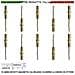 Mini Sensore Magnetico Ottone Da Incasso Antifurto Finestre Infissi 10 Pezzi Contatto Reed Nc Sottovuoto Sensibilità M - Foto miniatura 1