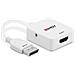 38303 cavo e adattatore video 0,095 m HDMI tipo A (Standard) DisplayPort Bianco - Foto miniatura 5
