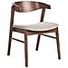 Set Di 2 Sedie Da Pranzo Lilly Marrone Scuro /beige - Foto miniatura 3