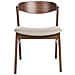 Set Di 2 Sedie Da Pranzo Lilly Marrone Scuro /beige - Foto miniatura 4
