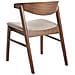 Set Di 2 Sedie Da Pranzo Lilly Marrone Scuro /beige - Foto miniatura 5