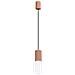 Sollux Lighting Lampada A Sospensione Halo 1 Moka Sl.1734 - Moderno Lampada A Sospensione Moka 120x12x12 Cm - Foto miniatura 1