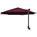 Ombrellone da patio Rosso Bordeaux Poliestere Grande Pieghevole - Foto miniatura 6