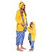 Pigiama Da Donna Tuta Kigurumi Onesie Costume Minion Giallo 145-155 S - Foto miniatura 4