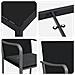 Set da Pranzo per Giardino 3 pcs Nero Poly Rattan - Foto miniatura 9