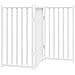 Cancello Cani Pieghevole 3 Pannelli Bianco 150cm Massello Abete - Foto miniatura 1