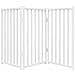 Cancello Cani Pieghevole 3 Pannelli Bianco 150cm Massello Abete - Foto miniatura 4