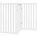 Cancello Cani Pieghevole 3 Pannelli Bianco 150cm Massello Abete - Foto miniatura 6
