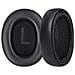 Cuscinetti Auricolari Di Ricambio In Pelle Proteica Nera Compatibili Con Cuffie Qcy H3 E Tozo Ht2 - Set Di 2 - Foto miniatura 1