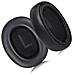 Cuscinetti Auricolari Di Ricambio In Pelle Proteica Nera Compatibili Con Cuffie Qcy H3 E Tozo Ht2 - Set Di 2 - Foto miniatura 4