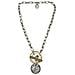 Collana Mista In Argento Con Chiusura A Barra D'oro E Moneta D'argento - Foto miniatura 1