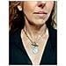 Collana Mista In Argento Con Chiusura A Barra D'oro E Moneta D'argento - Foto miniatura 3