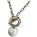 Collana Mista In Argento Con Chiusura A Barra D'oro E Moneta D'argento - Foto miniatura 4