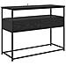 Tavolo consolle Rovere Nero 100 x 40 x 75 cm Legno multistrato - Foto miniatura 1