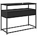 Tavolo consolle Rovere Nero 100 x 40 x 75 cm Legno multistrato - Foto miniatura 8