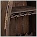 Portabottiglie In Legno E Metallo Marrone 61x31x154h Cm - Foto miniatura 7