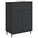 Credenza Nero 66 x 34,5 x 92 cm Legno ingegnerizzato - Foto miniatura 2