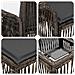 Set Divano da Giardino 12 pcs Grigio polyrattan - Foto miniatura 7