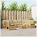 Set divani 10 pcs Bianco e Beige 59 x 59 x 37 cm Poliestere - Foto miniatura 2