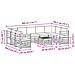 Set divani 10 pcs Bianco e Beige 59 x 59 x 37 cm Poliestere - Foto miniatura 9
