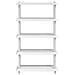 Unità di scaffalatura 5 livelli 100 x 40 x 177 cm PP Bianco - Foto miniatura 5
