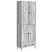 Set di armadi 2 pcs Sonoma grigio Legno ingegnerizzato - Foto miniatura 1