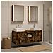 Set di Armadi da Bagno 5 pcs Rovere Fumo Legno ingegnerizzato - Foto miniatura 2