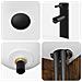 Set di mobili per il bagno 3 pz Rovere Fumo 33 x 34,5 x 160 cm - Foto miniatura 4